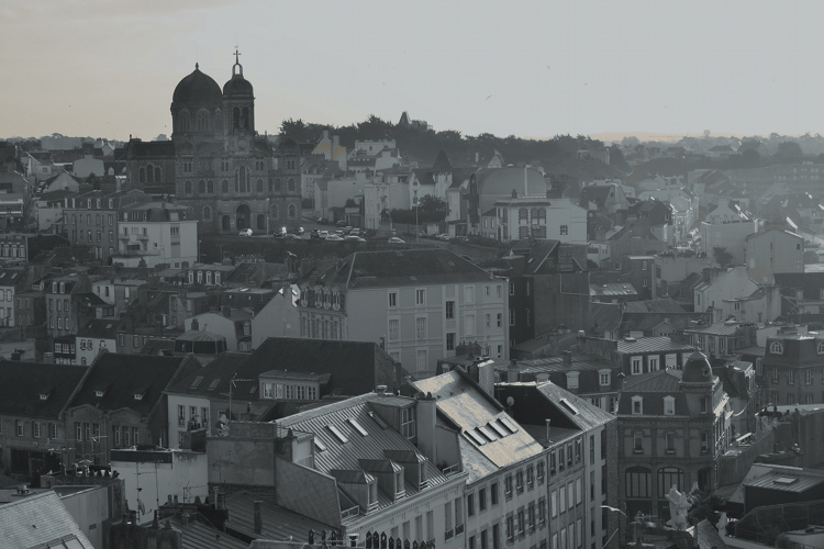 vue de Granville le matin